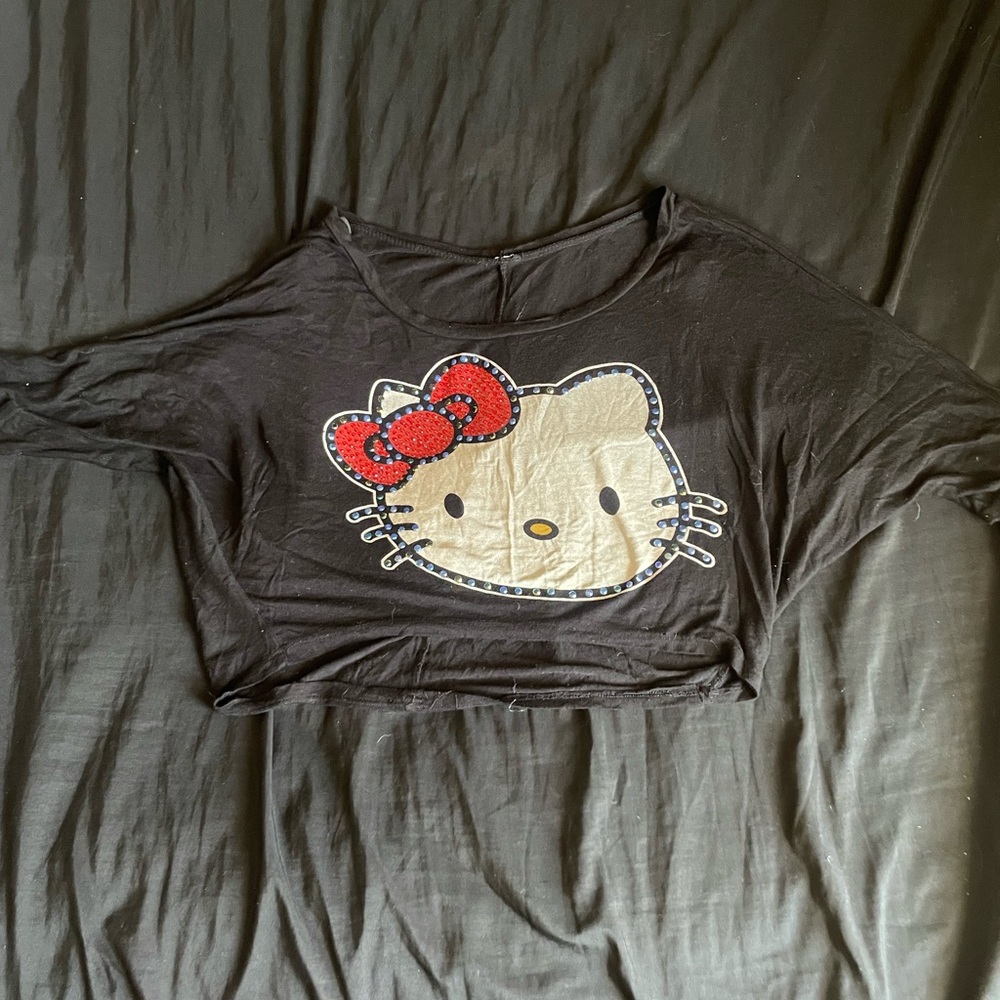 Hello Kitty Black and Red Short Sleeve Tee